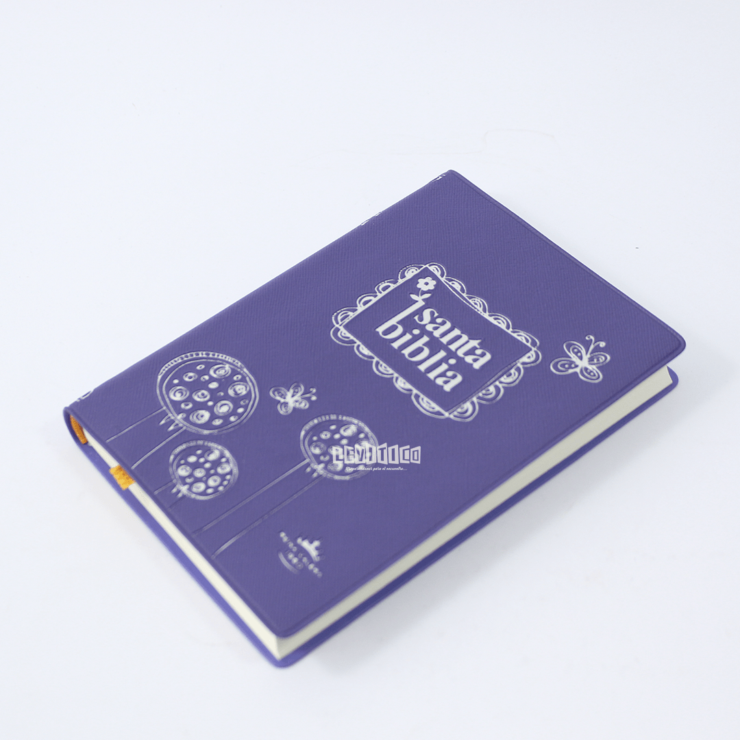 Santa Biblia RVR 1960 Morada y Rosa