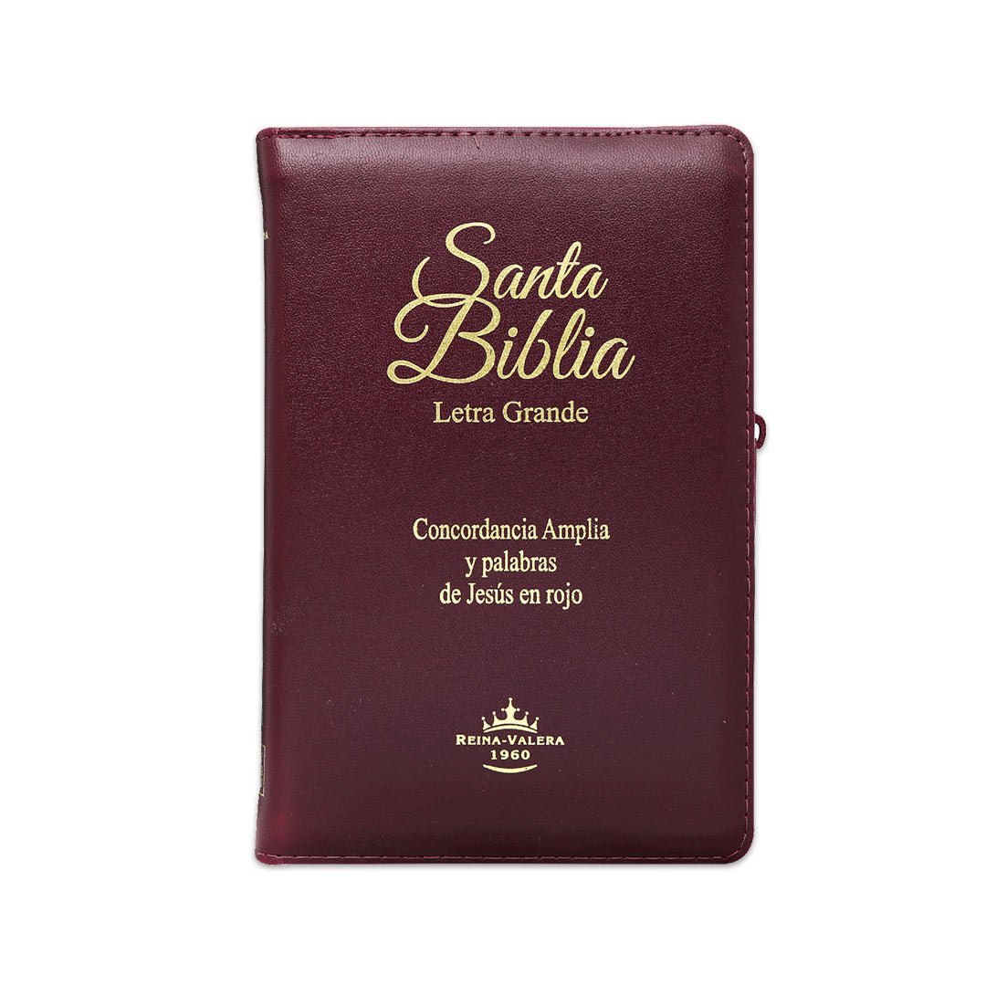 Santa Biblia Rvr1960 Letra Grande Imit Piel Concordancia Amplia vino