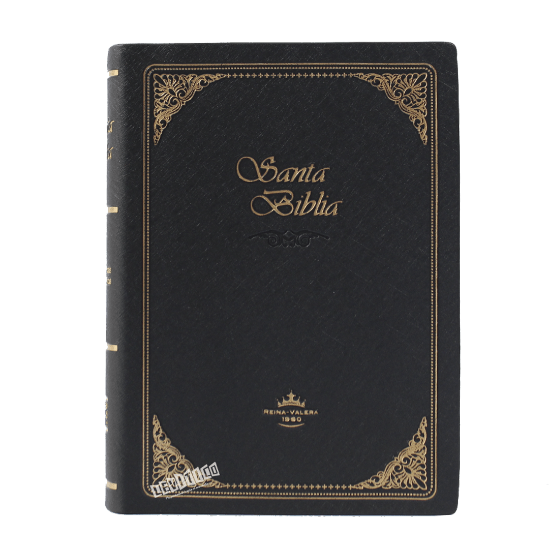 Santa Biblia RVR60 Negra con dorado