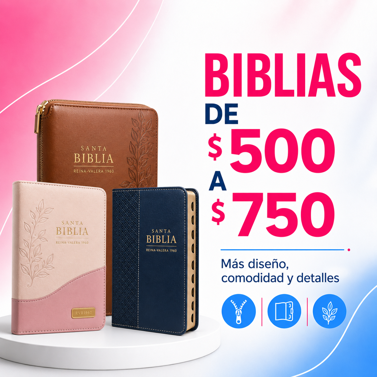 BIBLIAS DE $500 A $750