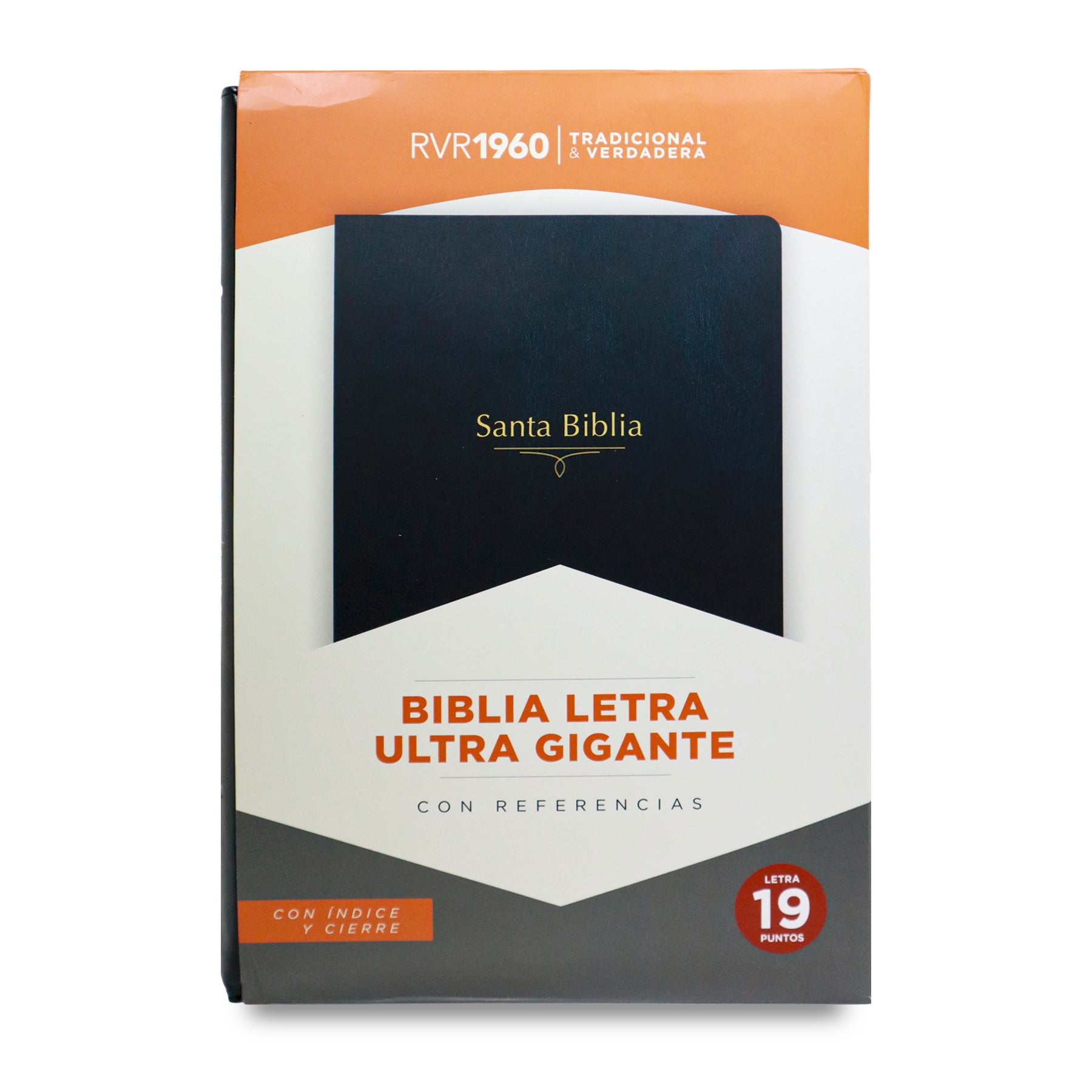 BIBLIA REINA VALERA 1960 LETRA ULTRA GIGANTE NEGRO/ CIERRE