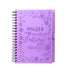 LIBRETA CUADERNO CRISTIANO TAPA DURA C/100 HOJAS LILA