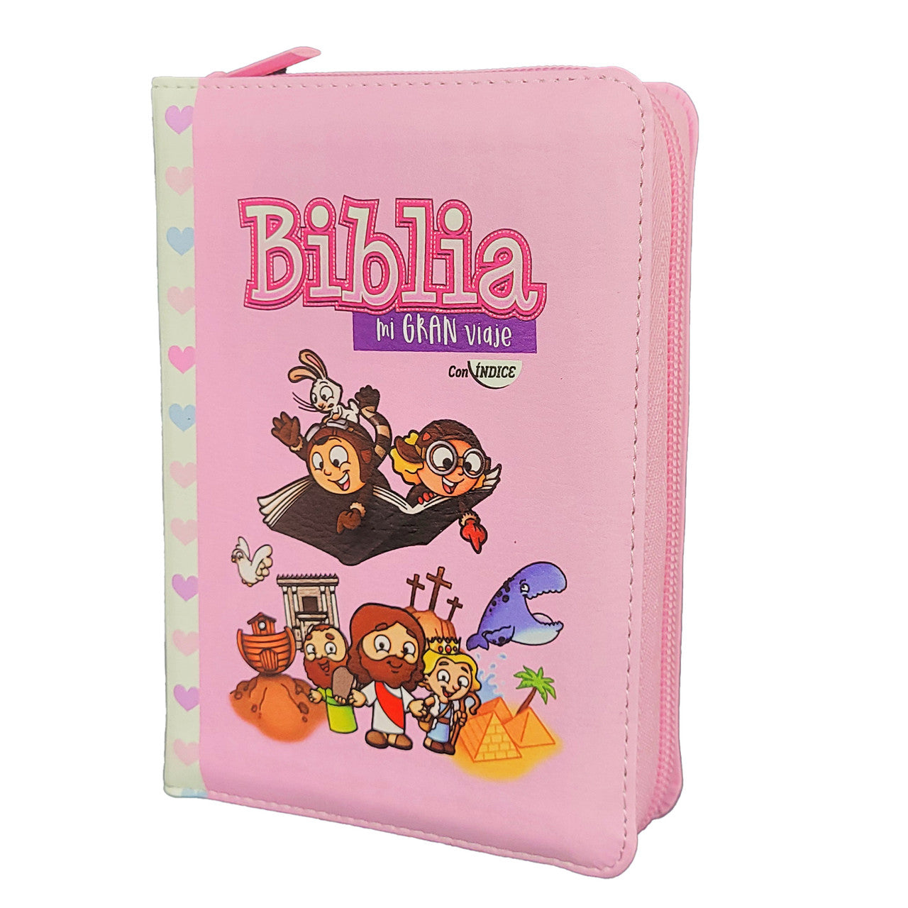 BIBLIA MI GRAN VIAJE REINA VALERA 1960 C/INDICE Rosa