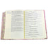 Biblia de Apuntes con Margen Amplio RV1960, tapa dura rosada floral con canto floral LIBRERIA LEVITICO