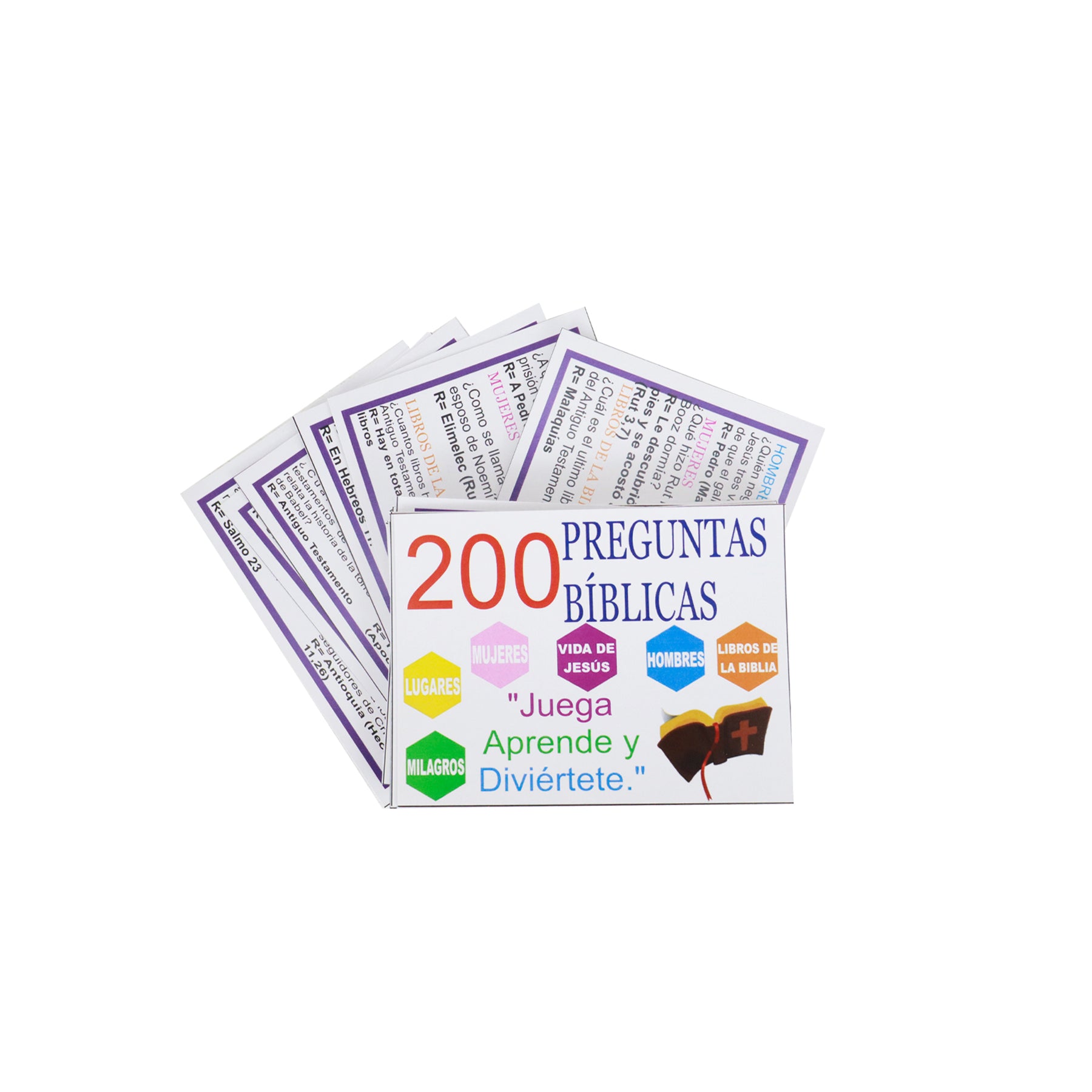 200 PREGUNTAS BIBLICAS "JUEGA APRENDE Y DIVIERTETE "
