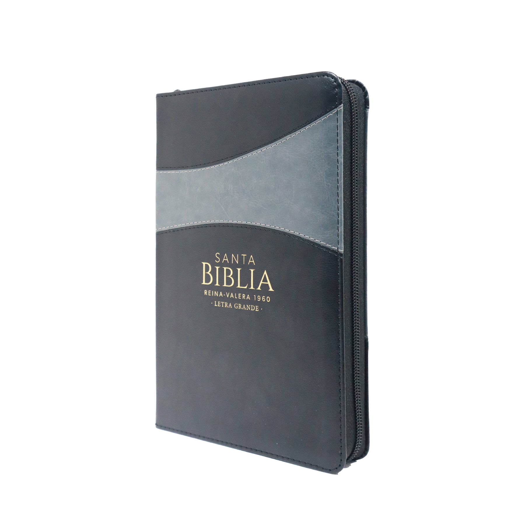 BIBLIA REINA VALERA 1960 LETRA GRANDE CLÁSICA BITONO NEGRO/GRIS INDICE