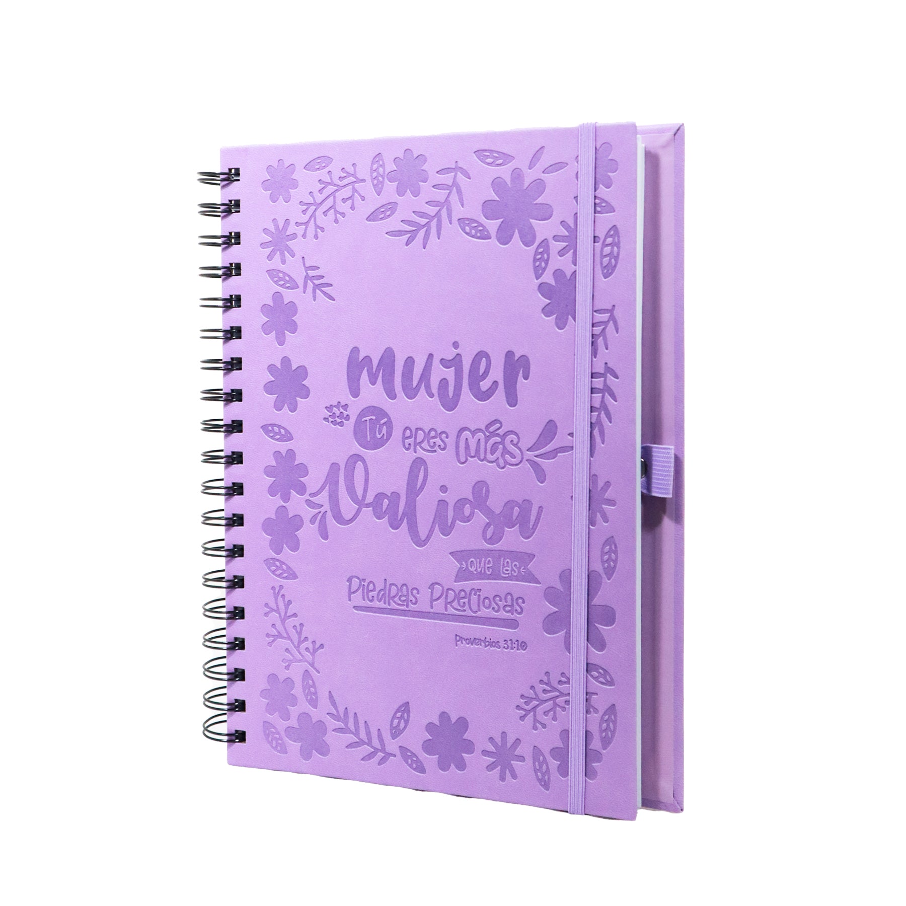 LIBRETA CUADERNO CRISTIANO TAPA DURA C/100 HOJAS LILA