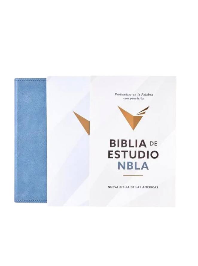 BIBLIA DE ESTUDIO NUEVA BIBLIA DE LAS AMERICAS PIEL AZUL