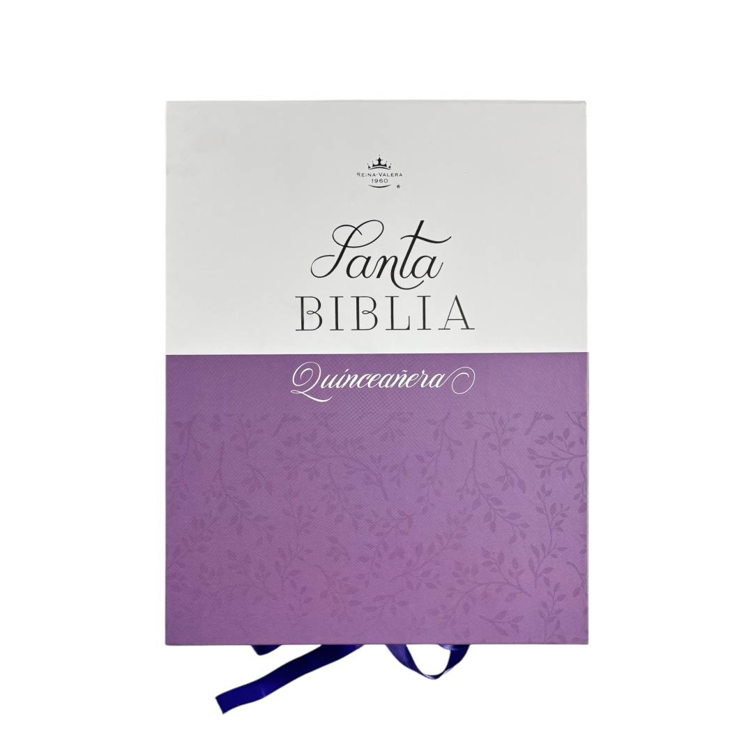 BIBLIA REINA VALERA 1960 QUINCEAÑERA MORADO
