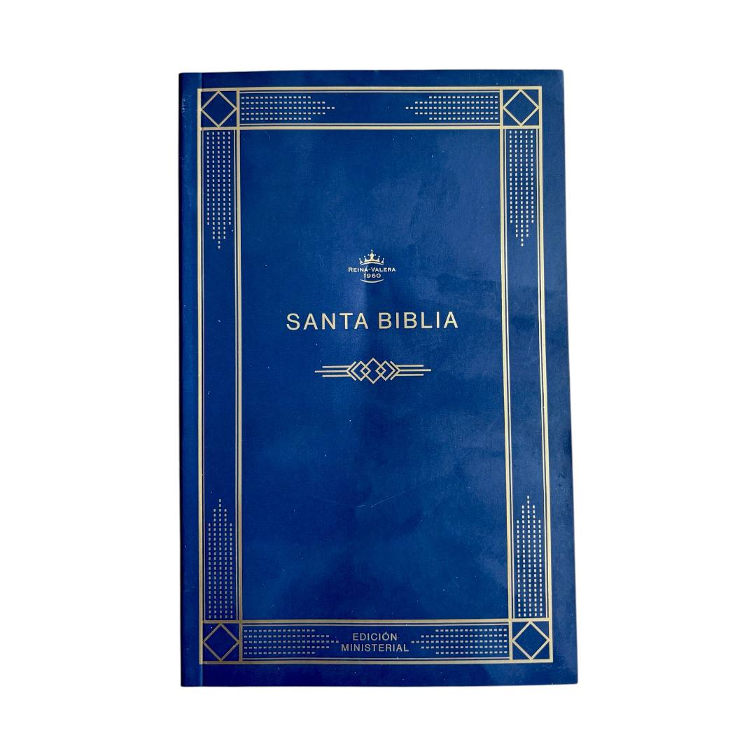 BIBLIA HOLMAN REINA VALERA 1960 ECONOMICA AZUL TAPA RUSTICA AZUL OSCURO