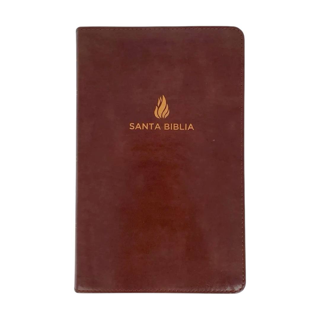 Biblia Reina Valera 1960 Ultrafina Marron Piel Fabricada c/ Indice