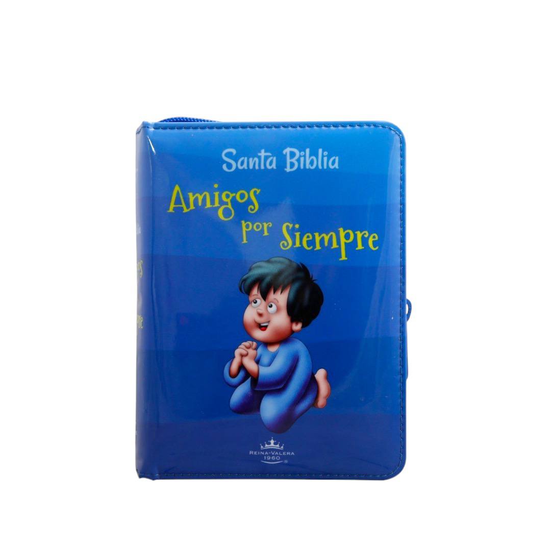 BIBLIA INFANTIL AMIGOS POR SIEMPRE ACOLCHONADO AZUL