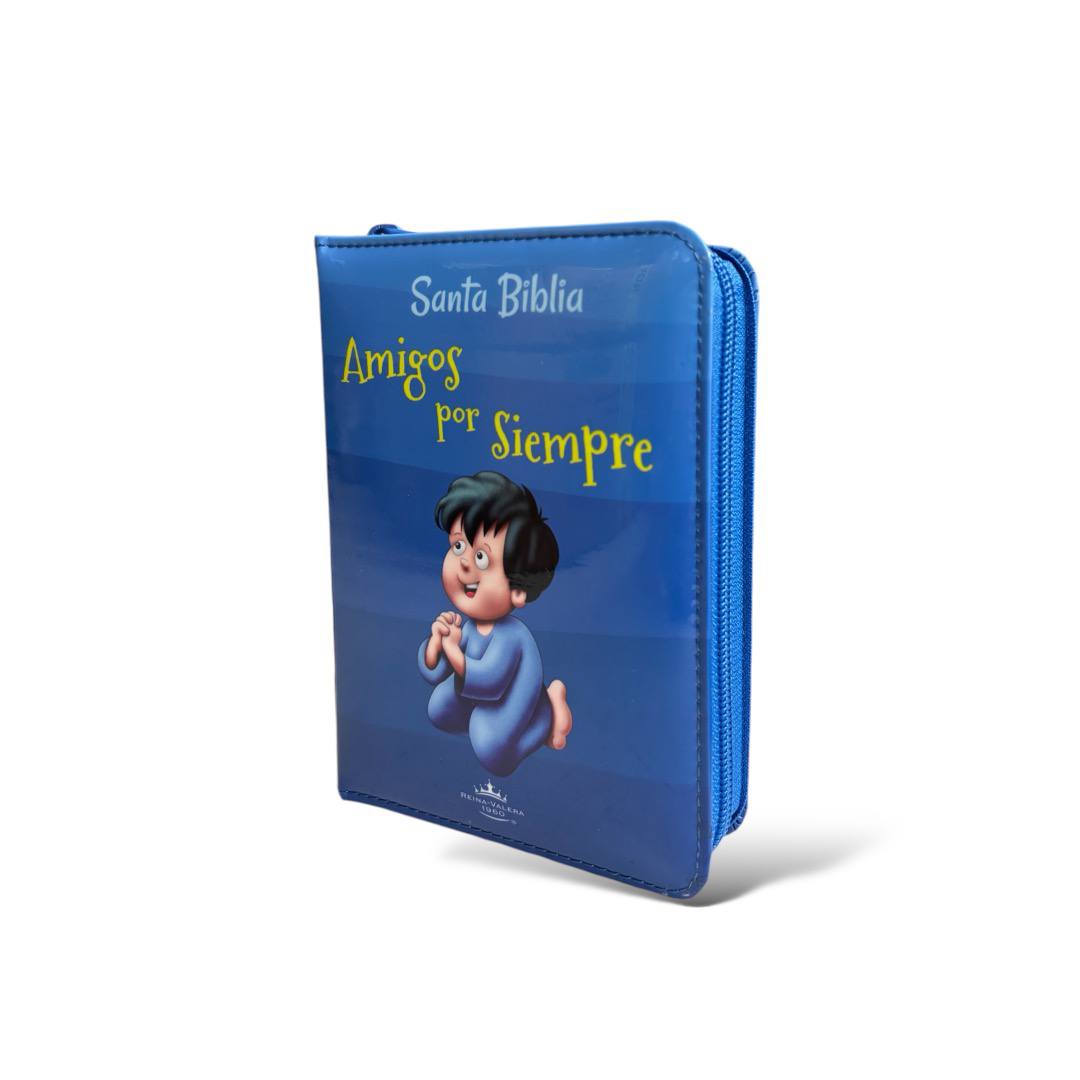 BIBLIA INFANTIL AMIGOS POR SIEMPRE ACOLCHONADO AZUL