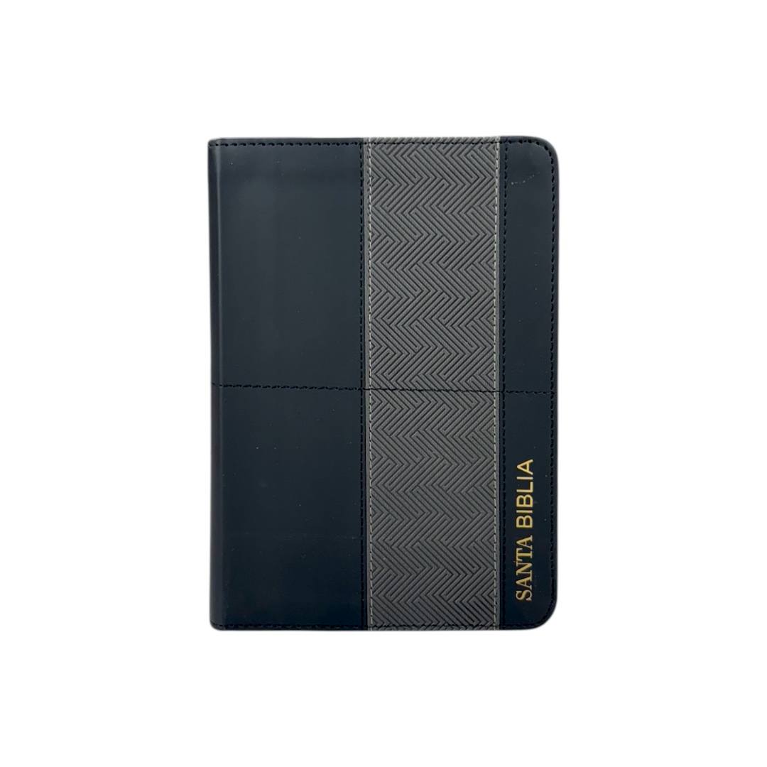 BIBLIA RVR 1960 PORTATIL IMITACION PIEL DE ALTA CALIDAD LETRA GRANDE 10 PUNTOS NEGRO