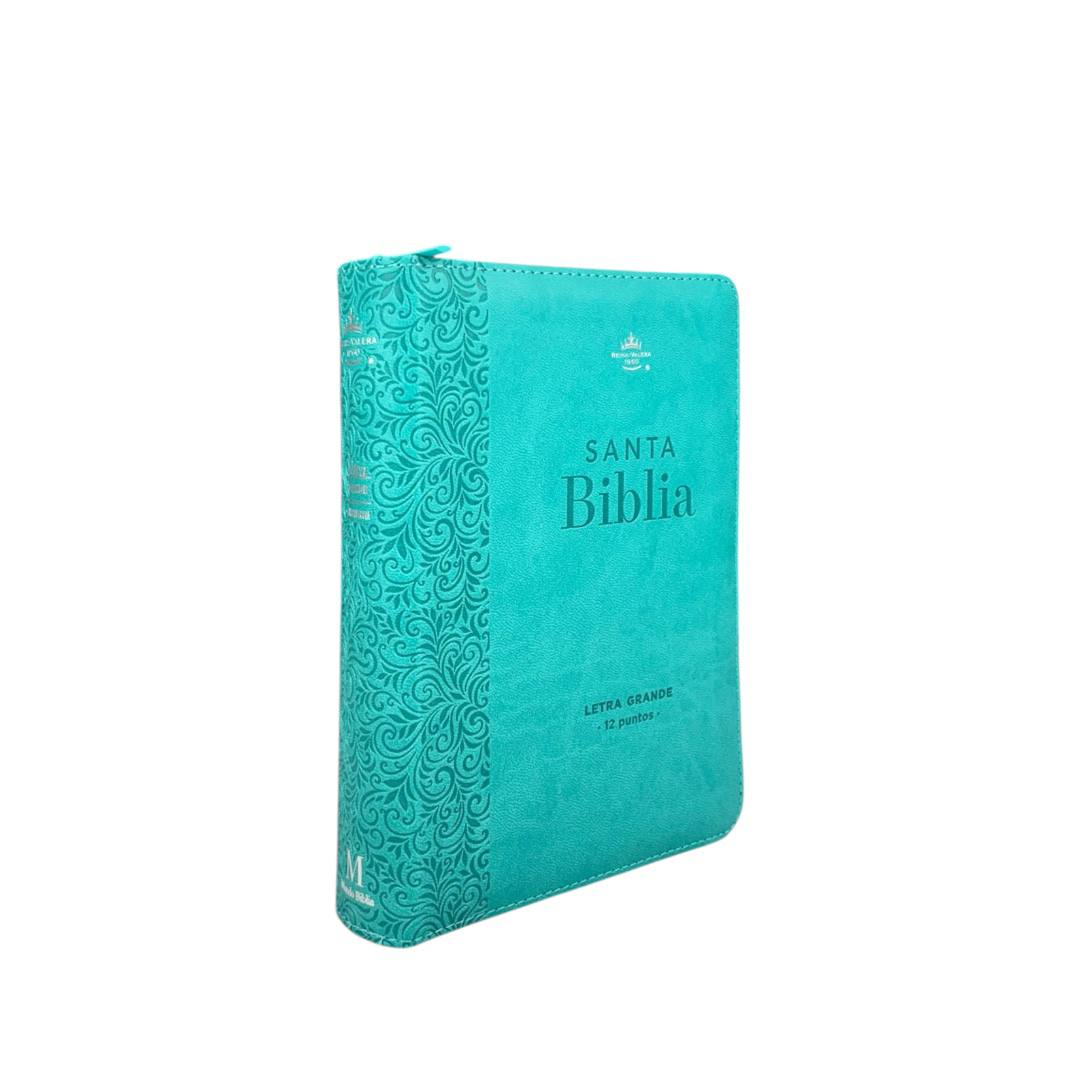 BIBLIA REINA VALERA 1960 LETRA GRANDE COMPACTA/ CIERRE IMITACION PIEL
