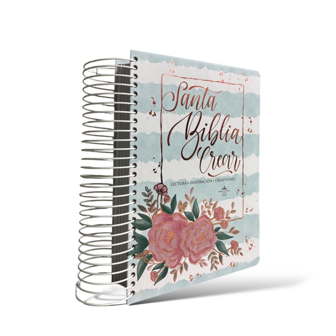 Biblia para Mujeres Crear RV1960 tapa dura flores con espiral