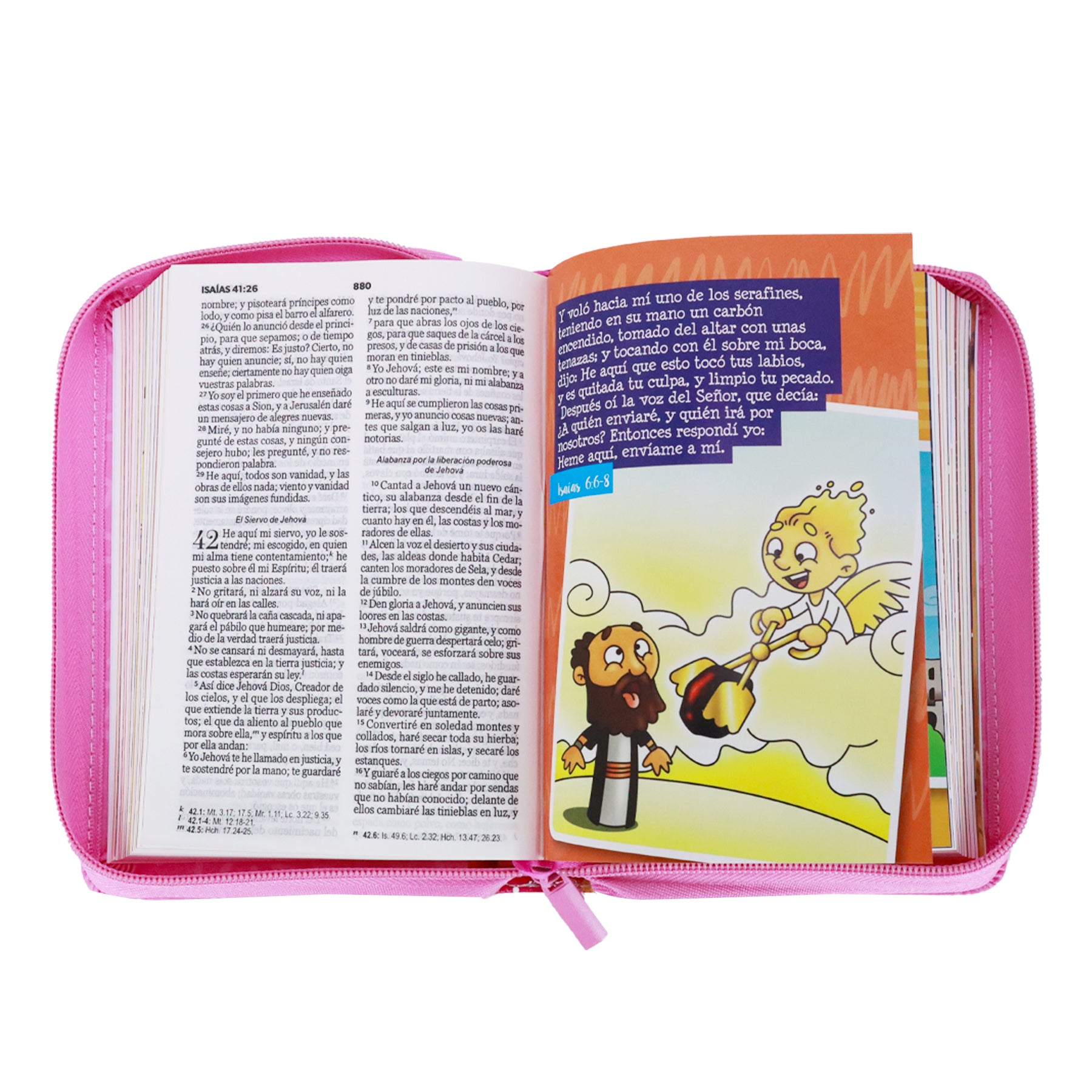 BIBLIA MI GRAN VIAJE LETRA GRANDE IMITACION PIEL ROSA C/CIERRE