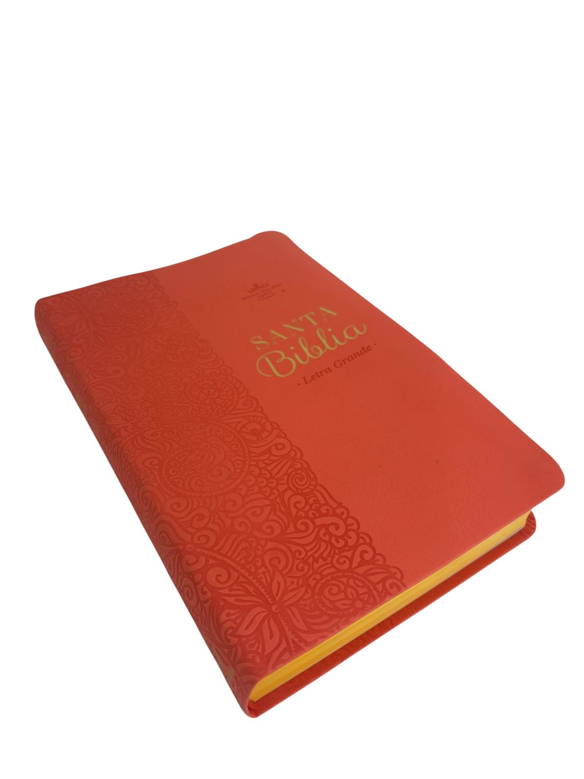 BIBLIA REINA VALERA 1960 LETRA GRANDE MANUAL IMIT PIEL CORAL