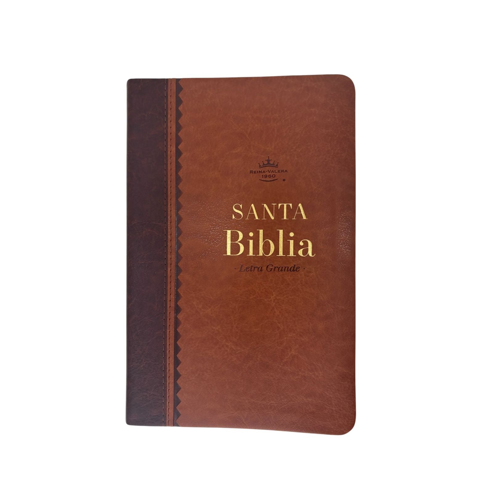 BIBLIA REINA VALERA 1960 LETRA GRANDE MANUAL IMIT PIEL CAFE REFINADO