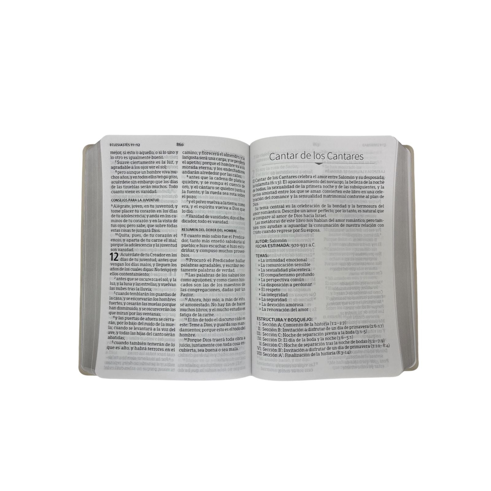 SANTA BIBLIA DE BODA RV1960 TAMAÑO MANUAL