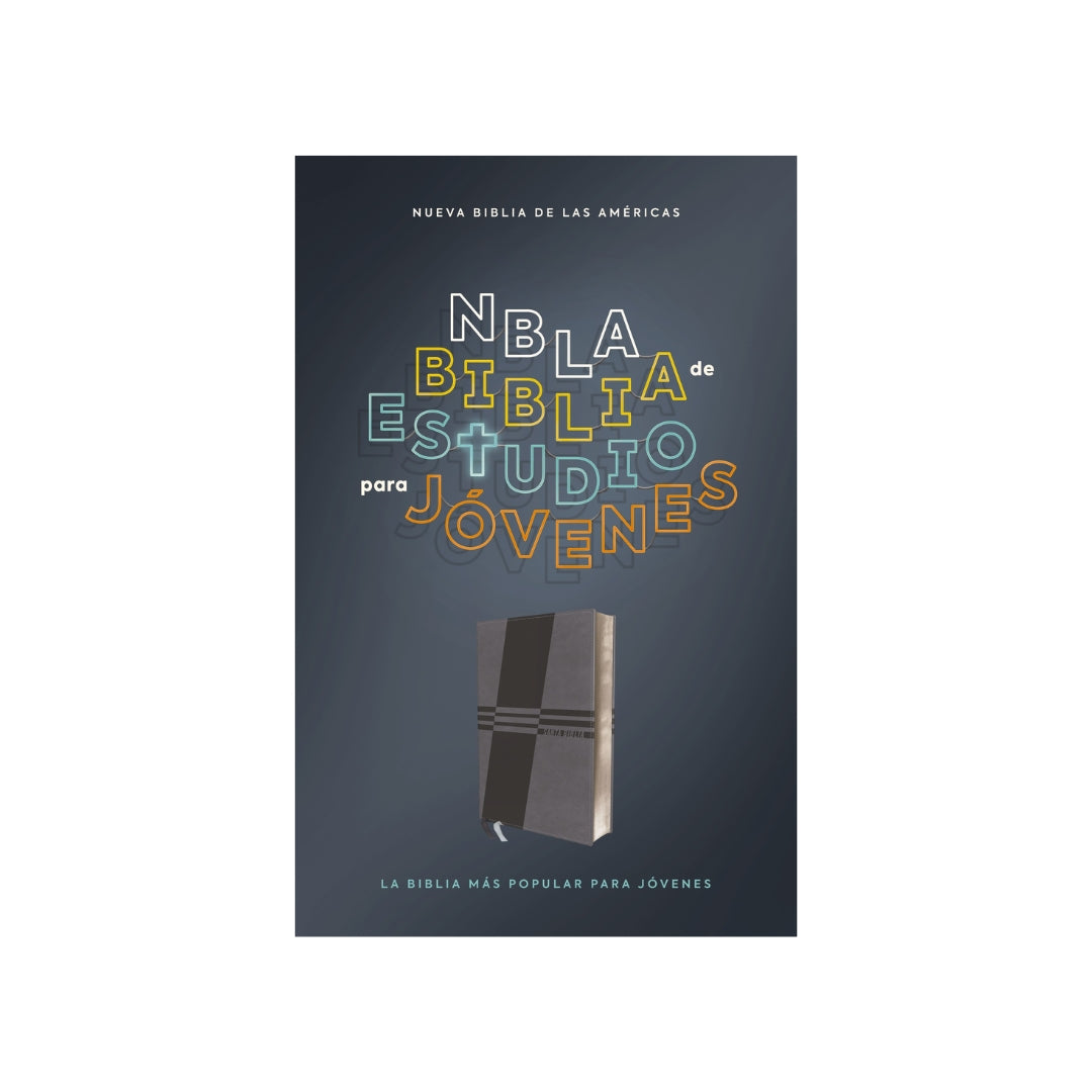 Biblia de Estudio para jóvenes NBLA i/piel azul