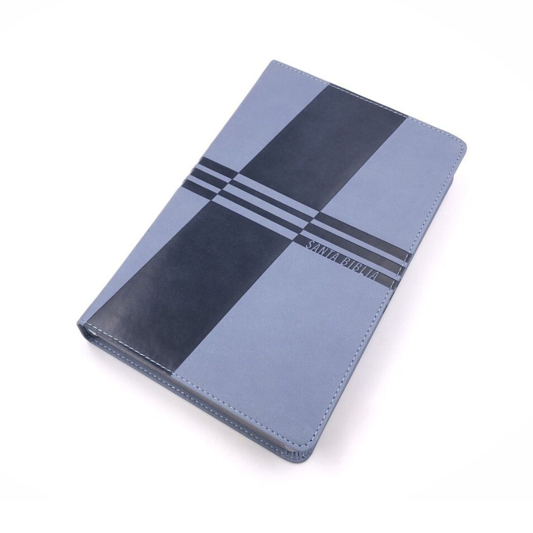 Biblia de Estudio para jóvenes NBLA i/piel azul