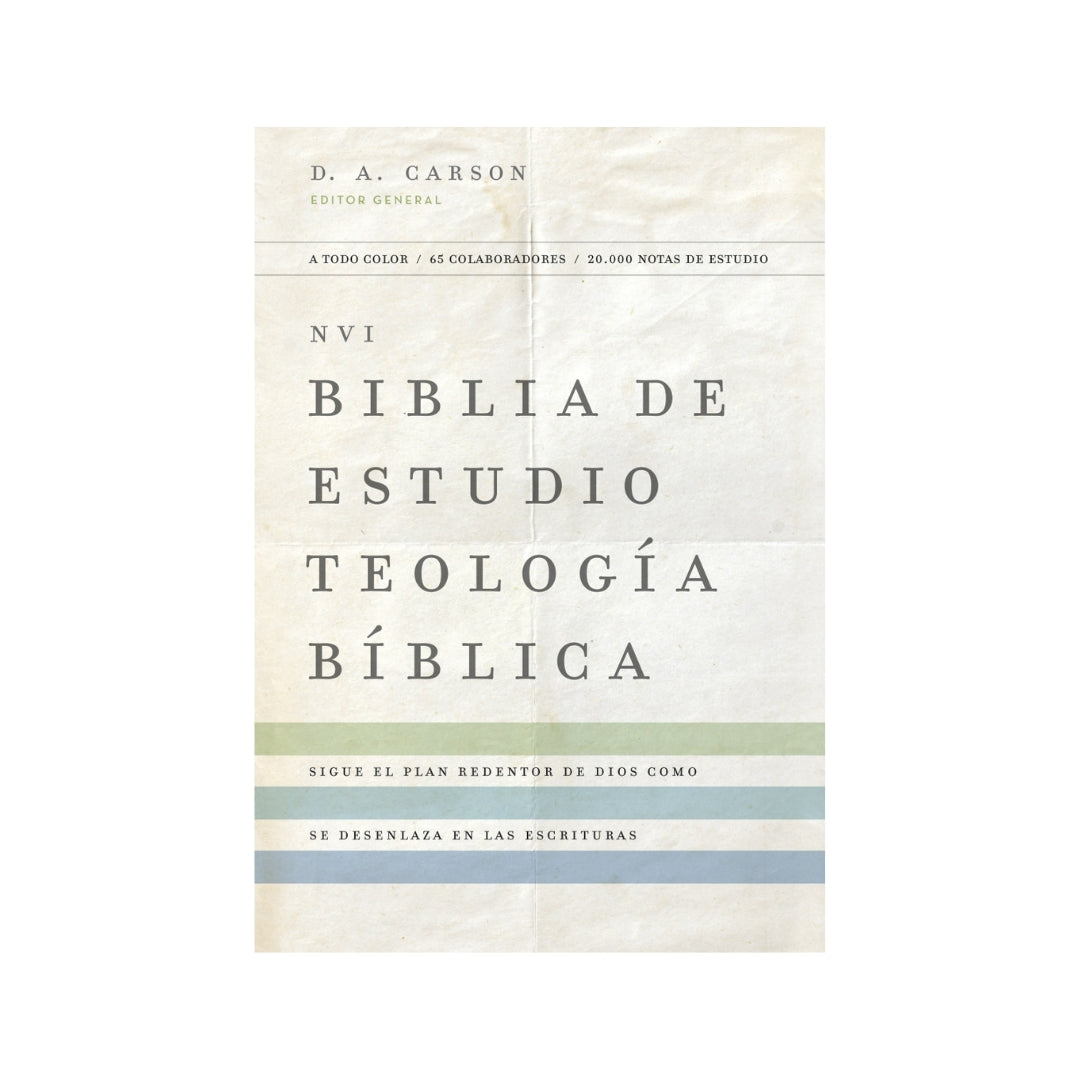 Biblia de Estudio Teología Bíblica NVI – Piel MARRON
