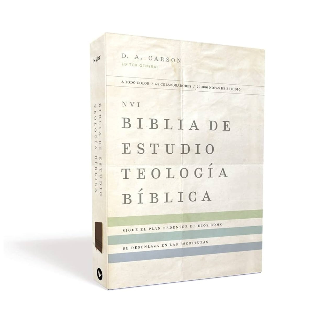 Biblia de Estudio Teología Bíblica NVI – Piel MARRON