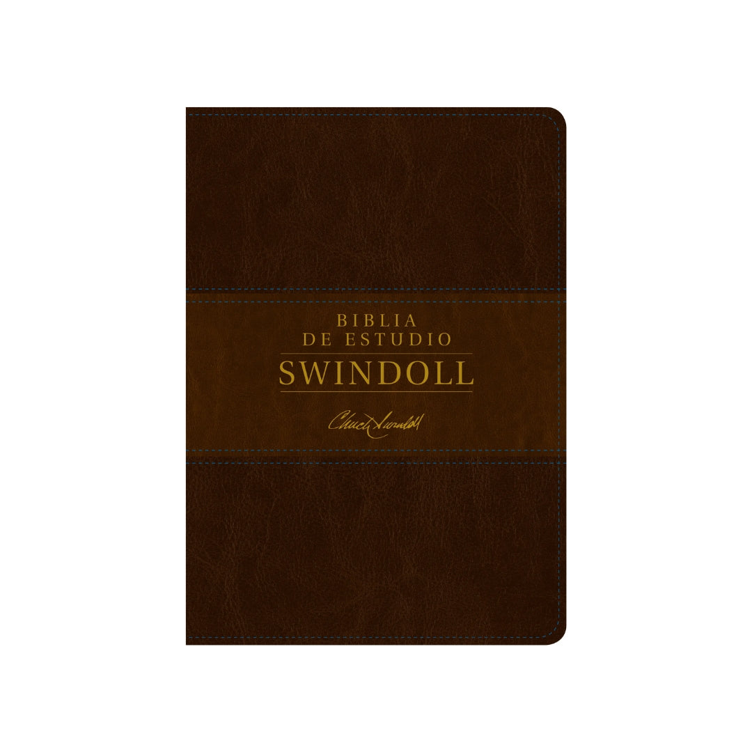 Biblia de estudio Swindoll NTV (SentiPiel, Café/Café claro)