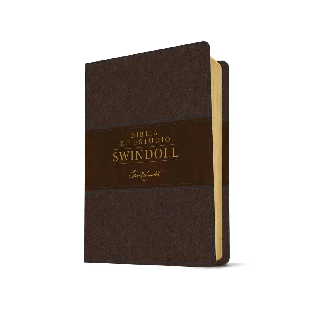 Biblia de estudio Swindoll NTV (SentiPiel, Café/Café claro)