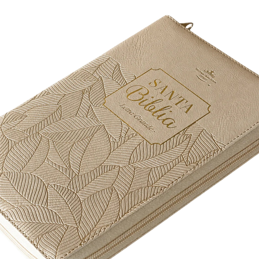 Biblia RVR60 Obsequios y premios BEIGE Con cierre