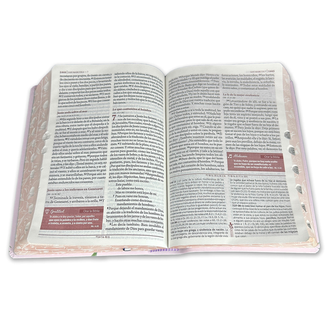 Biblia de estudio ser Mujer flores RVR1960