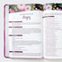 Biblia de estudio para la mujer Rvr60 orquidea imitacion piel