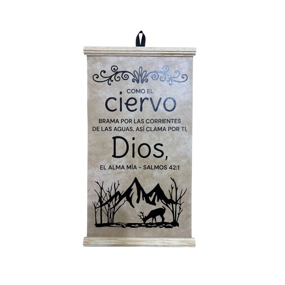 PERGAMINO VINIL TAMAÑO CHICO SALMOS 42:1