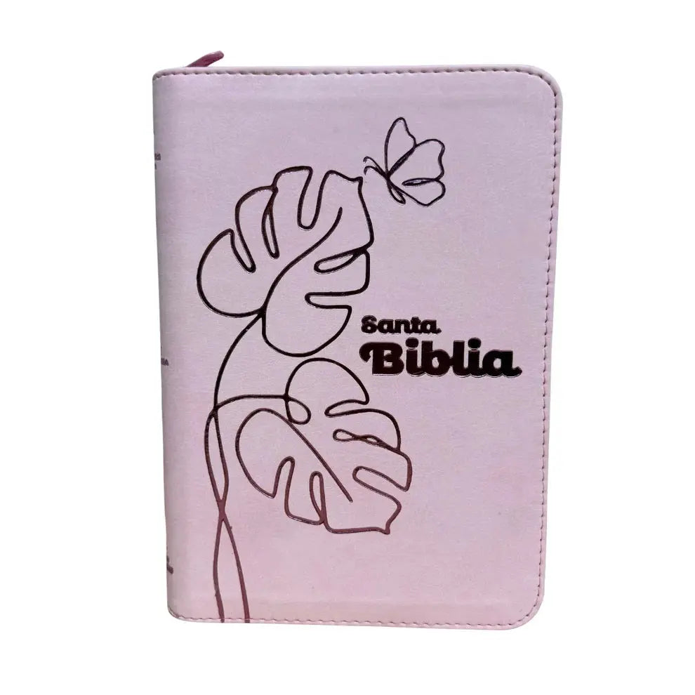 BIBLIA LETRA GRANDE RVR1960 – DISEÑO FLORAL ROSA