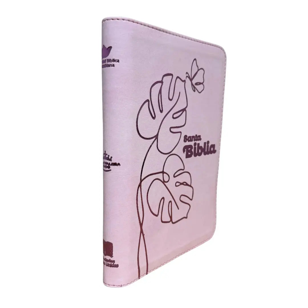 BIBLIA LETRA GRANDE RVR1960 – DISEÑO FLORAL ROSA