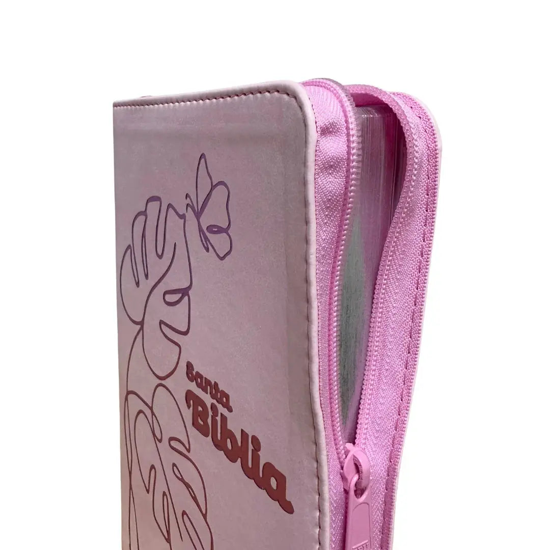 BIBLIA LETRA GRANDE RVR1960 – DISEÑO FLORAL ROSA