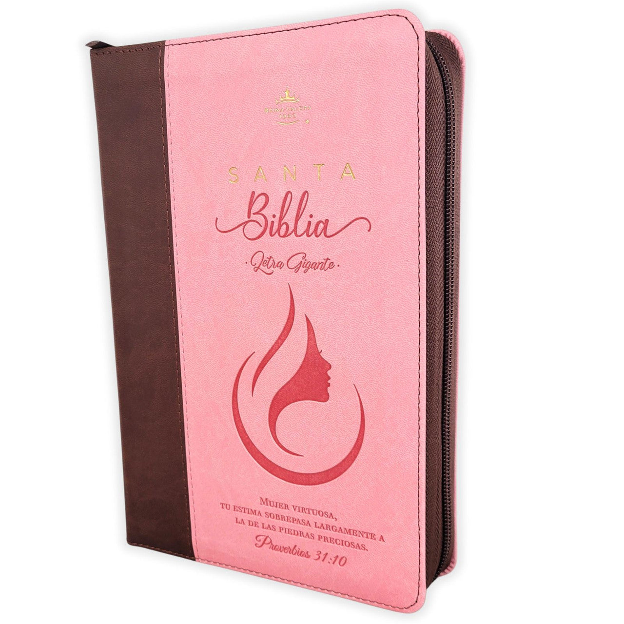 Biblia con Cierre Letra Gigante Manual 14 puntos RV1960 imit piel mujer virtuosa