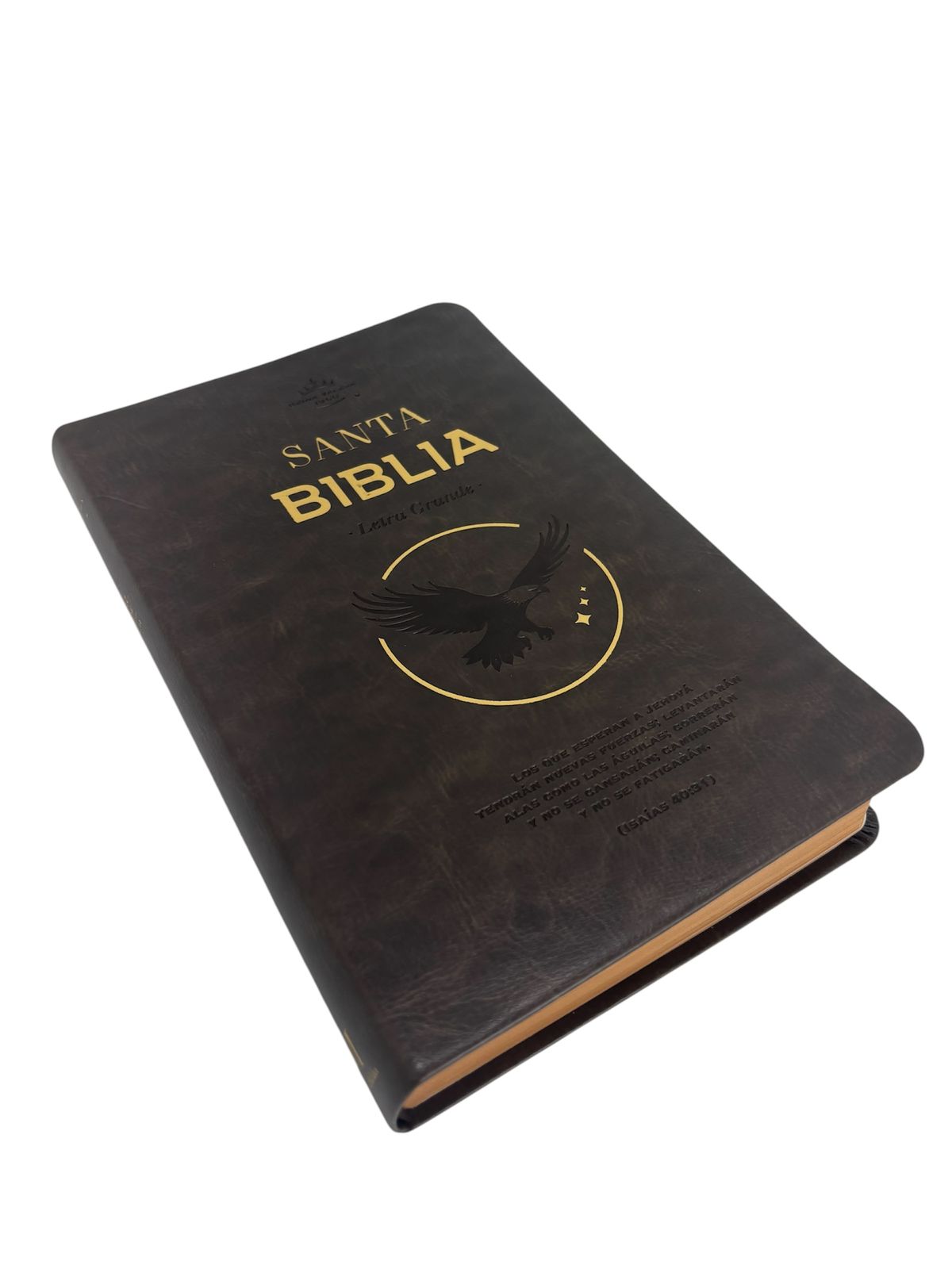 BIBLIA REINA VALERA 1960 LETRA GRANDE MANUAL IMIT PIEL MOKA AGUILA