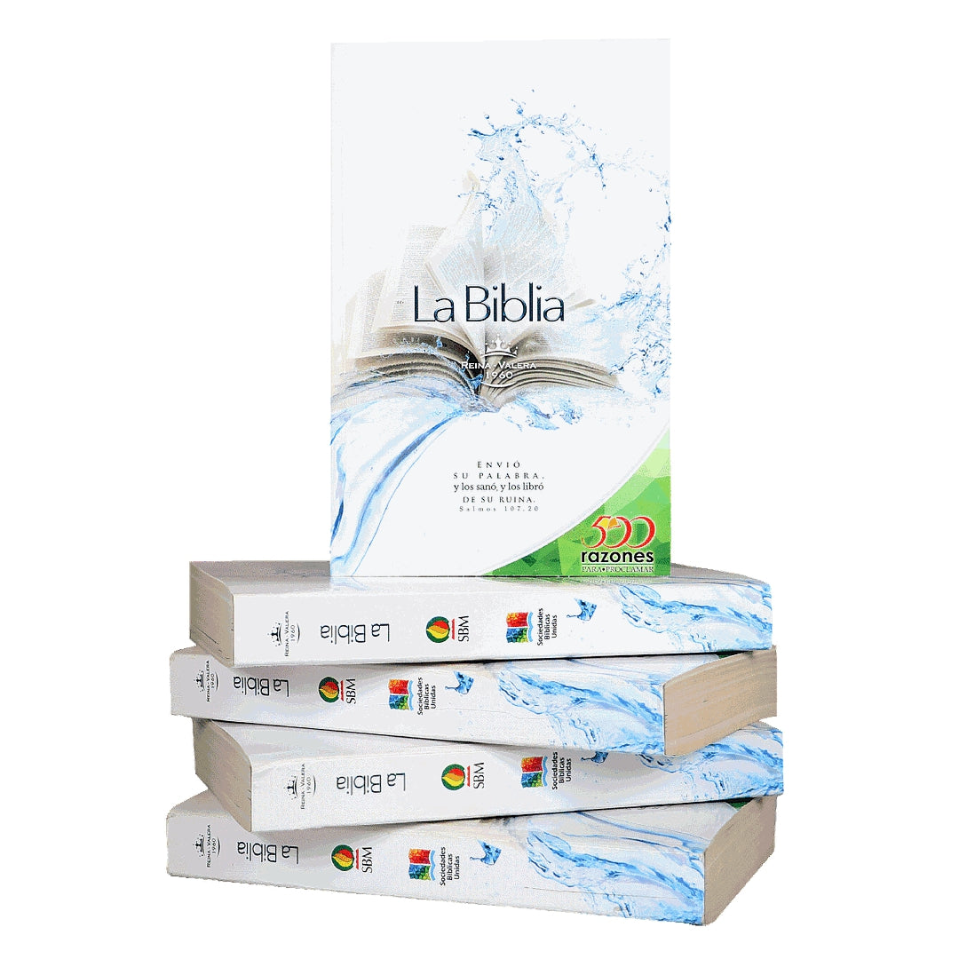 CAJA DE BIBLIAS ECONÓMICAS 500 RAZONES 40 PZ