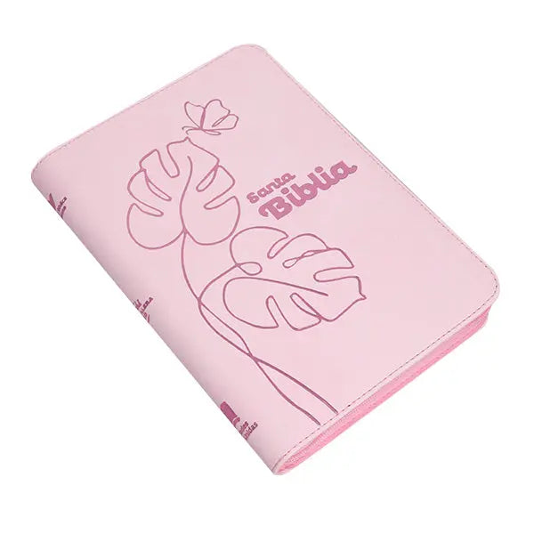 BIBLIA LETRA GRANDE RVR1960 – DISEÑO FLORAL ROSA