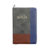 Biblia RVR60 Tamaño Manual letra grande i/piel Gris/azul/café Faro cierre/índice