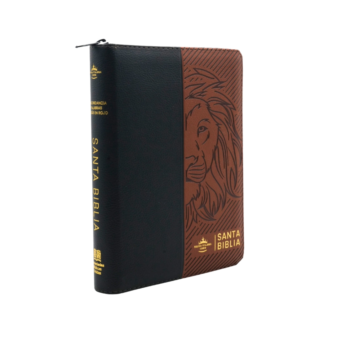 Biblia Reina Valera 1960 Letra Gigante León de Judá PJR Tamaño Manual