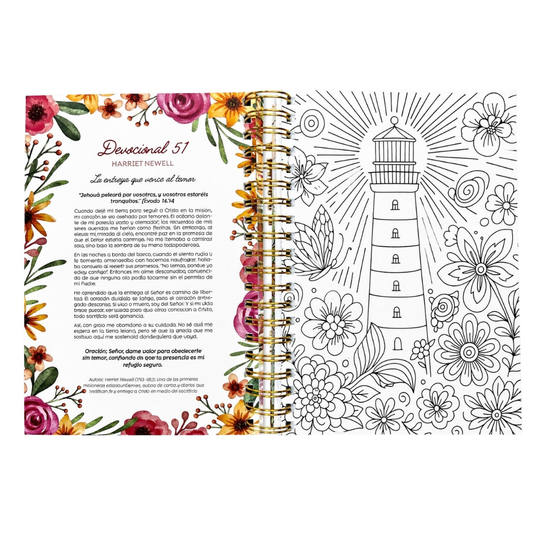 100 devocionales para colorear: Harriett Beecher Stowe