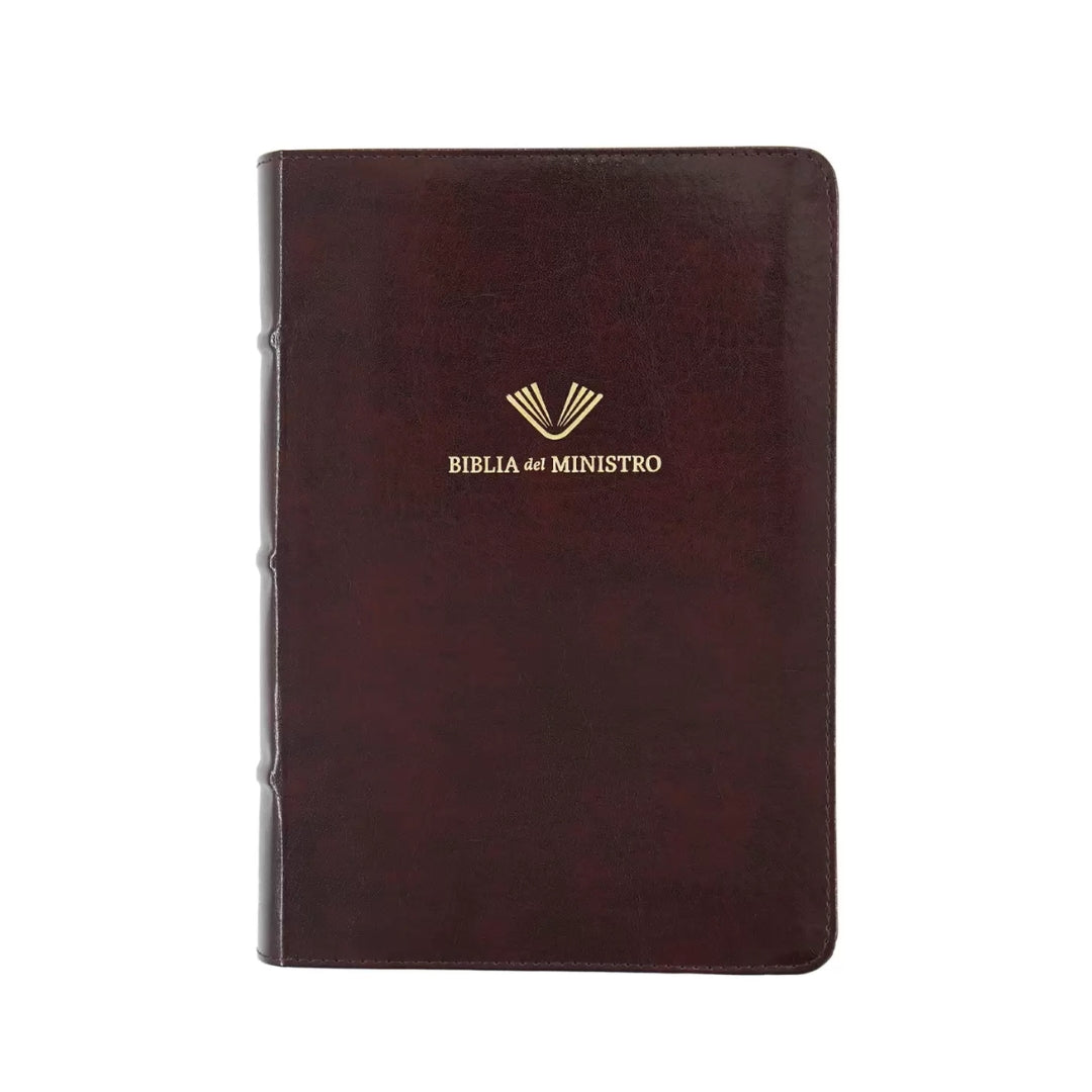 Biblia Del Ministro – Letra Grande RVR 1960 – Edicion Ampliada – Vino Piel Fabricada