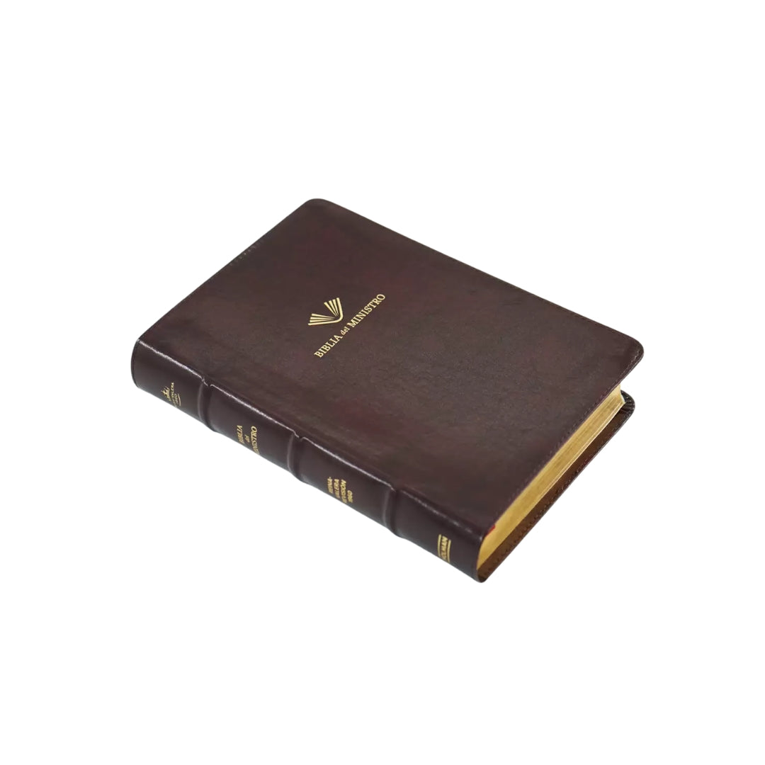 Biblia Del Ministro – Letra Grande RVR 1960 – Edicion Ampliada – Vino Piel Fabricada