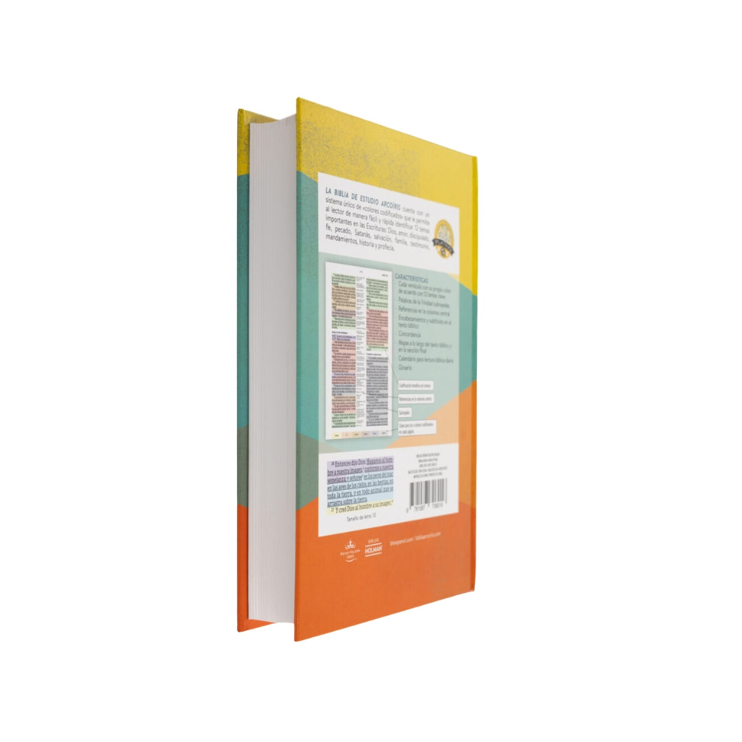 Biblia de estudio Arcoiris RVR60 Tapa dura (Nueva edición)