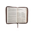 Biblia Manual con Cierre Letra Grande 12 puntos RV1960, imit piel café con índice
