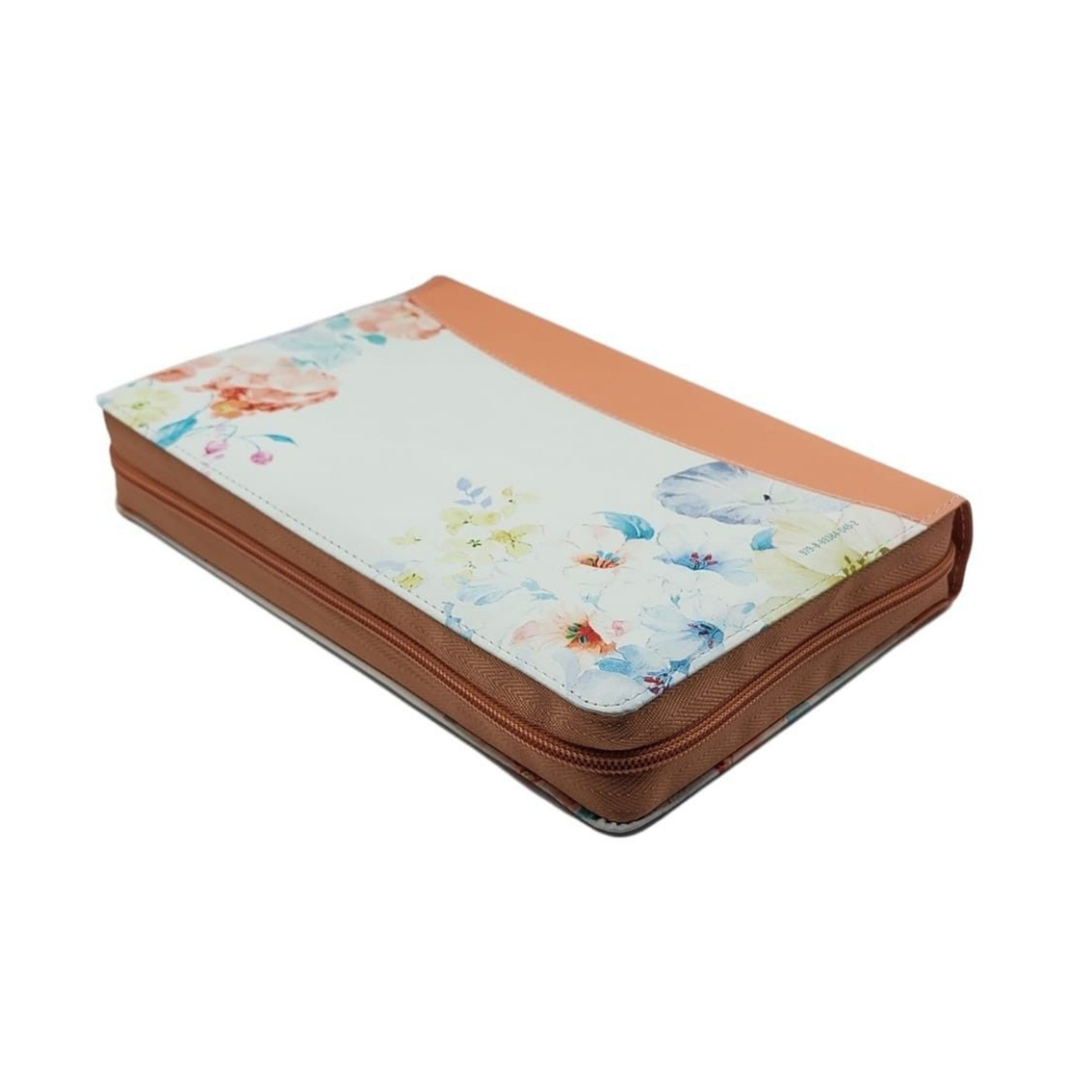 Biblia RV1960 con Cierre Letra Gigante Manual Jardín Coral con índice y canto floral