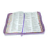 Biblia Reina Valera 1960 Letra Gigante PJR filo Floral con Cierre e Índice Jardín Lila